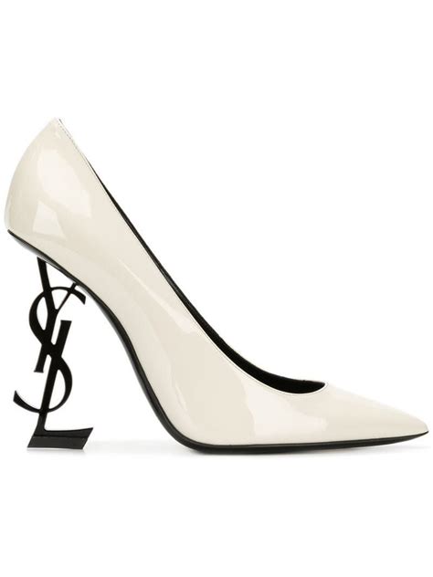 ysl opyum pumps white|ysl heels images.